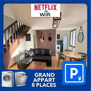 014 Chic & Cosy Grand Duplex 76m2 Wifi Smart Tv Netflix Et Vue Panoramique Appartement Saint-Etienne (Loire)